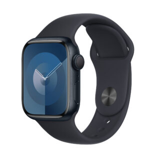 APPLE Watch Series 9 Cellular - 41 mm Midnight Aluminium Case with Midnight Sports Band M L