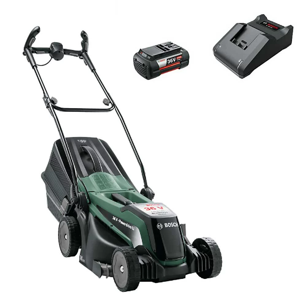 BOSCH UniversalRotak 36-550 Cordless Rotary Lawn Mower - Green & Black