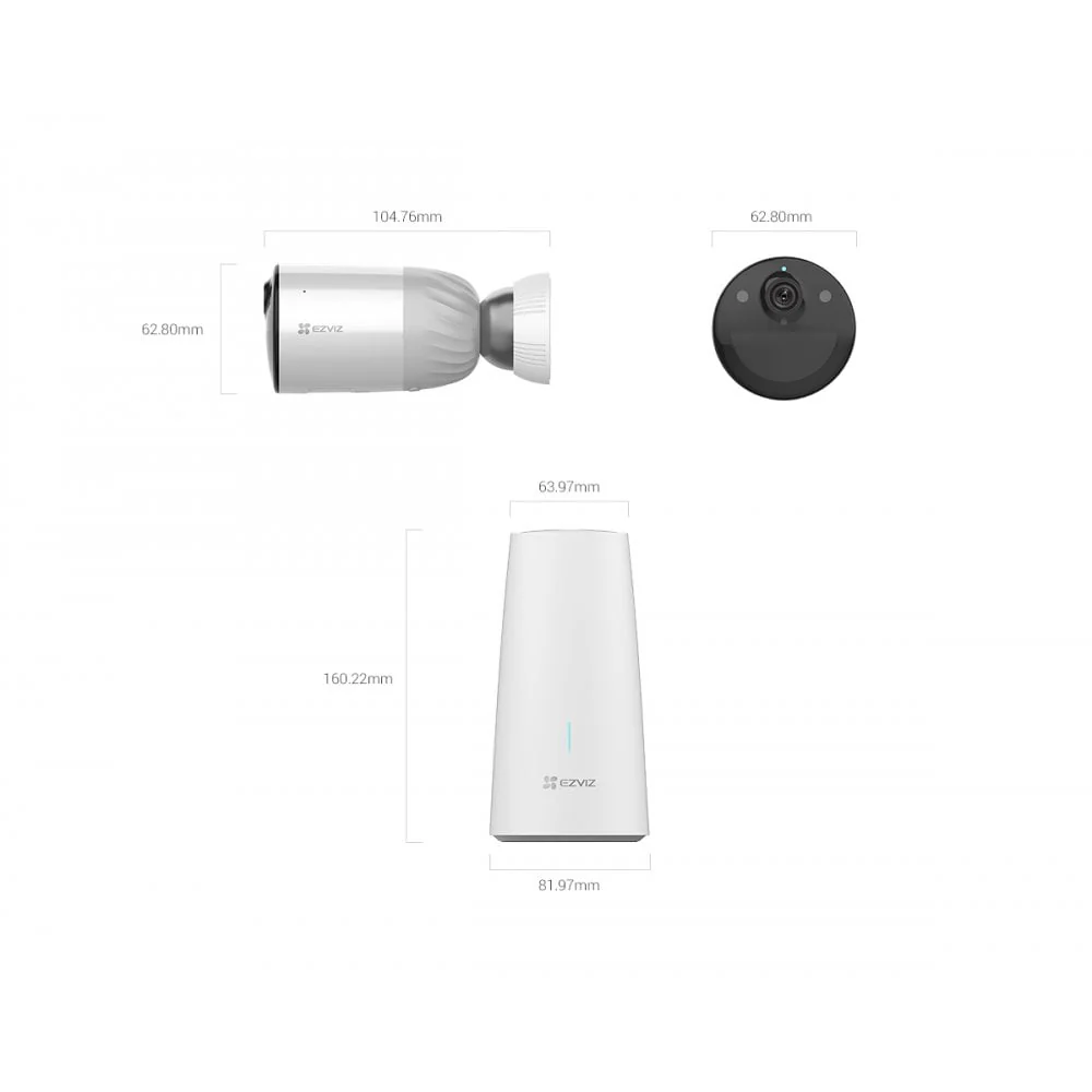 EZVIZ BC1-B3 Outdoor Full HD 1080p WiFi Security Camera - 3 Cameras