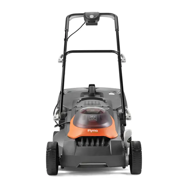 FLYMO UltraStore 380R Cordless Rotary Lawn Mower - Orange & Grey