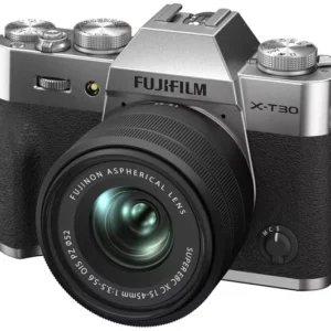 FUJIFILM X-T30 II Mirrorless Camera with FUJINON XC 15-45 mm f 3.5-5.6 OIS PZ Lens - Silver