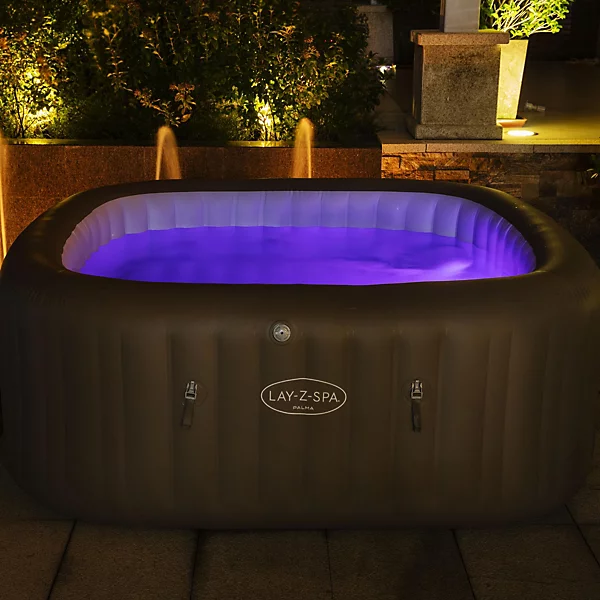 LAY-Z-SPA Palma HydroJet Pro Inflatable Hot Tub - Grey
