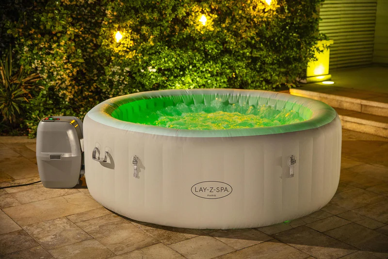 LAY-Z-SPA Paris AirJet Inflatable Hot Tub - White