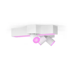PHILIPS HUE Centris White and Colour Smart LED 3-Spot Cross Ceiling Light