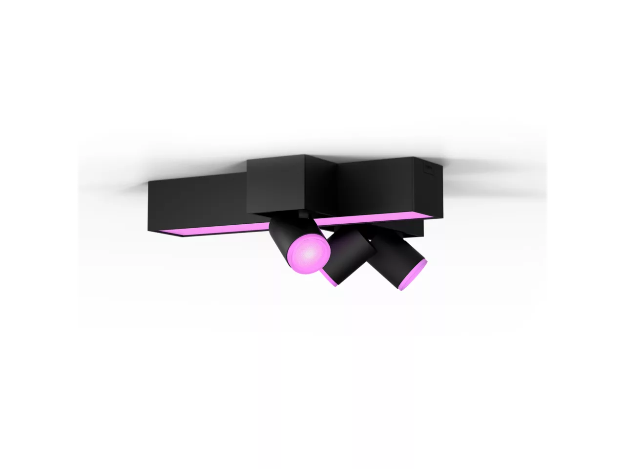 PHILIPS HUE Centris White and Colour Smart LED 3-Spot Cross Ceiling Light
