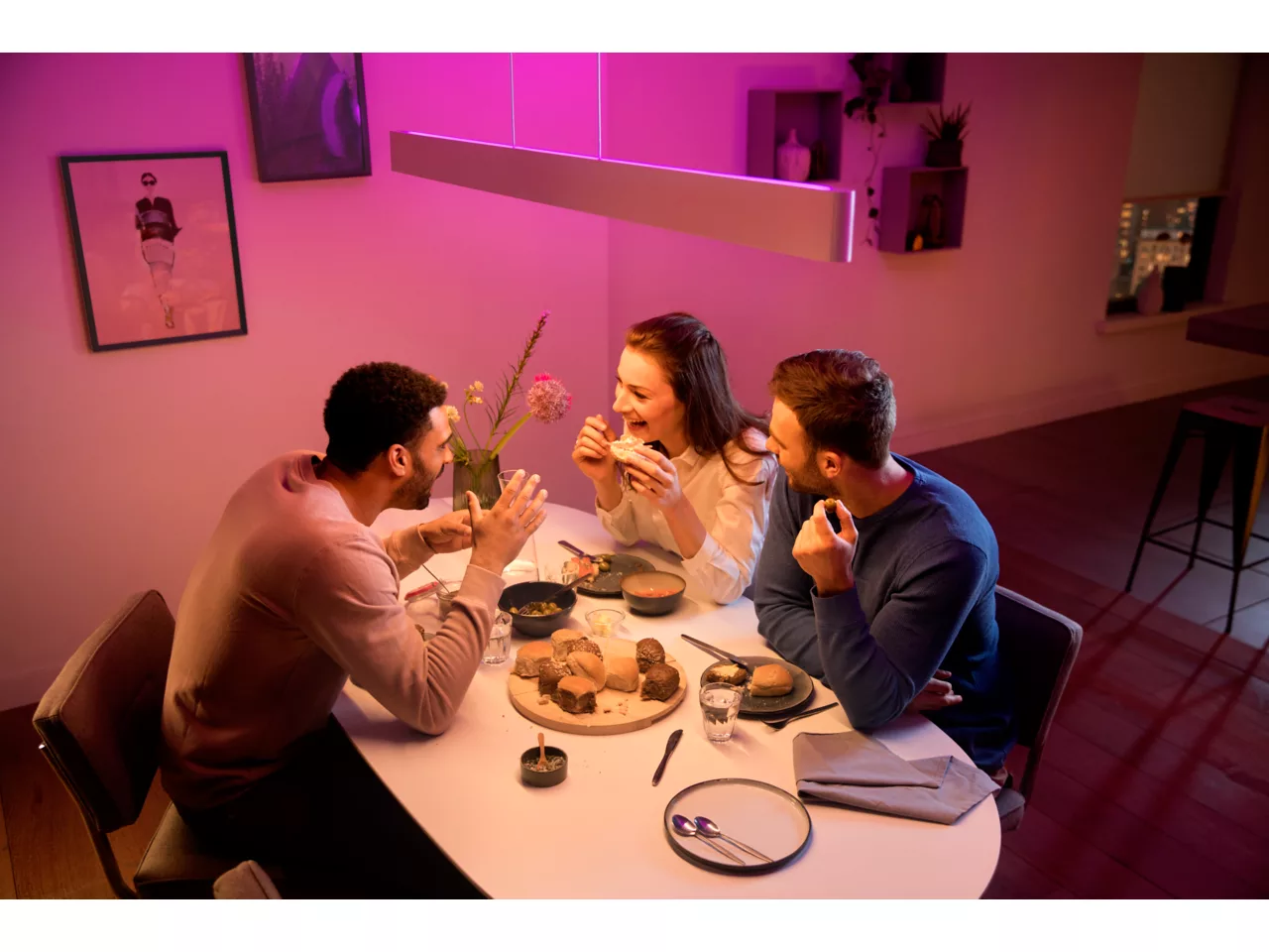 PHILIPS HUE Ensis White and Colour Smart LED Pendant Ceiling Light