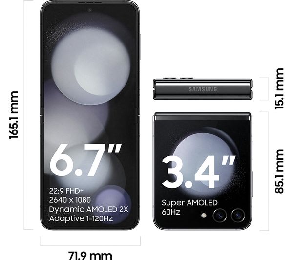 SAMSUNG Galaxy Z Flip5 - 512 GB Graphite