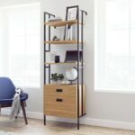 TEKNIK Hythe 5426438 Wall-Mounted Bookcase - Walnut