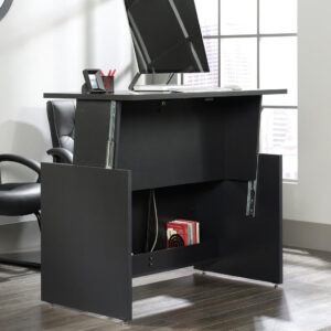 TEKNIK Vertex 5422624 Sit Stand Desk - Bourbon Oak & Black
