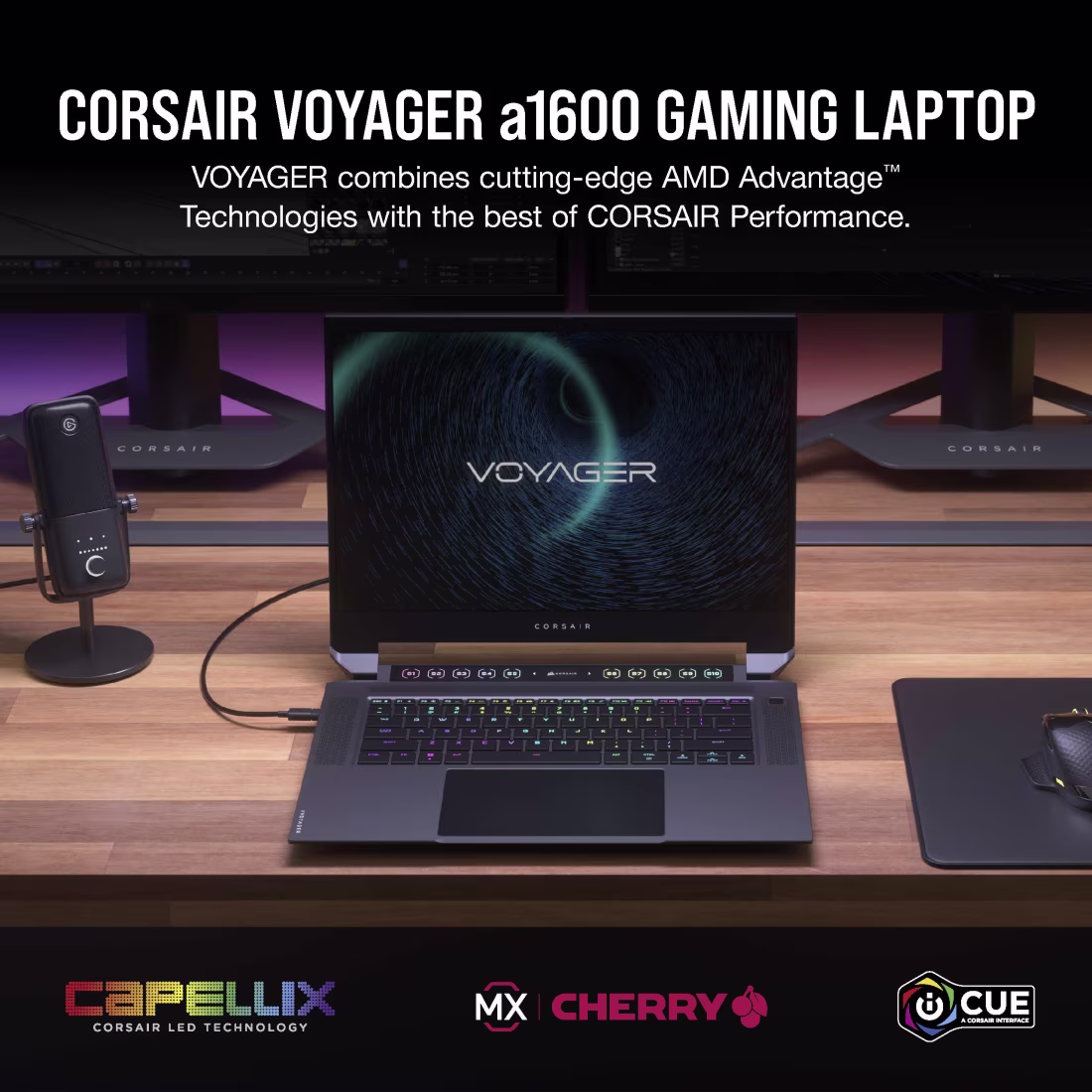CORSAIR VOYAGER a1600 AMD Advantage 16" Gaming Laptop - AMD Ryzen 9 RX 6800M 2 TB SSD