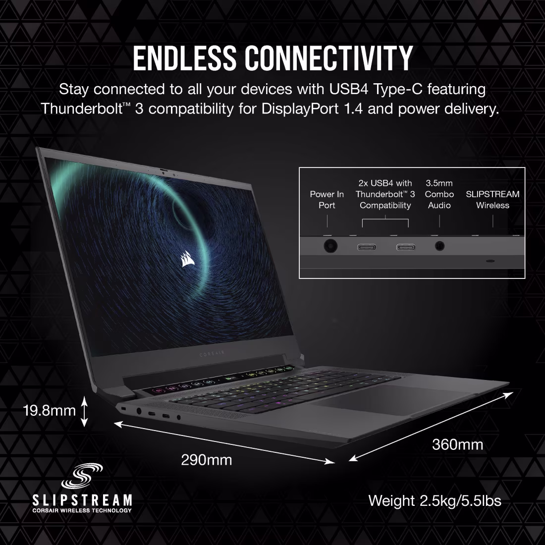 CORSAIR VOYAGER a1600 AMD Advantage 16" Gaming Laptop - AMD Ryzen 9 RX 6800M 2 TB SSD