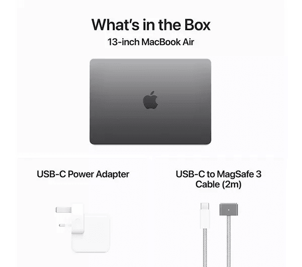 APPLE MacBook Air 13.6 (2024) - M3 512 GB SSD Space Grey