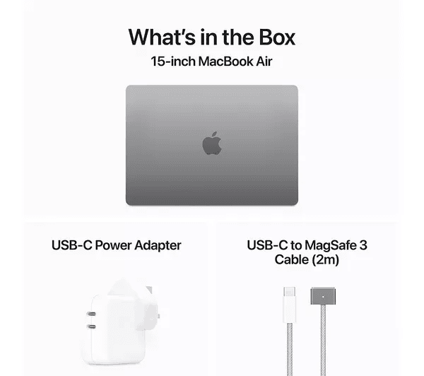 APPLE MacBook Air 15.3 (2024) - M3 256 GB SSD Space Grey