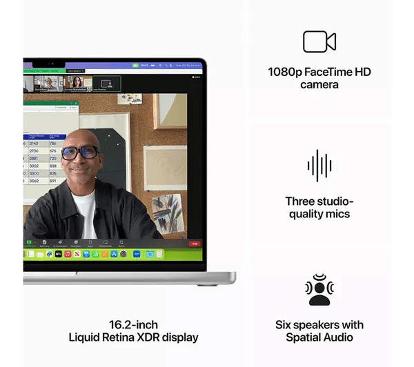 APPLE MacBook Pro 14 (2023) - M3 Pro 512 GB SSD Silver