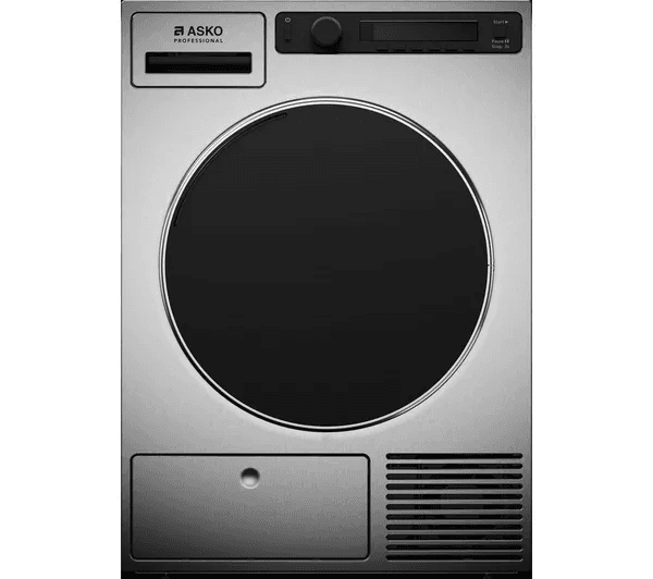ASKO Professional TDC1485HC.S WiFi-enabled 9 kg Heat Pump Tumble Dryer - Titanium