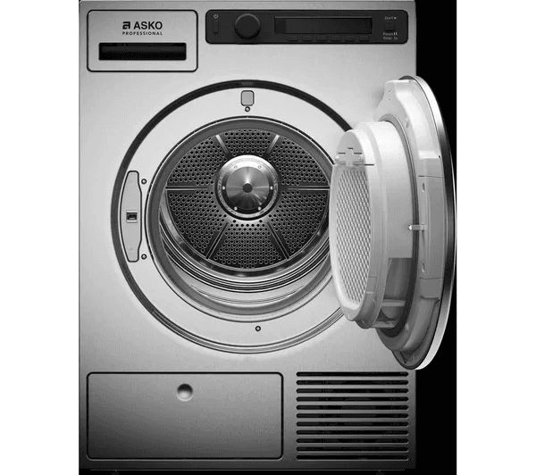 ASKO Professional TDC1485HC.S WiFi-enabled 9 kg Heat Pump Tumble Dryer - Titanium