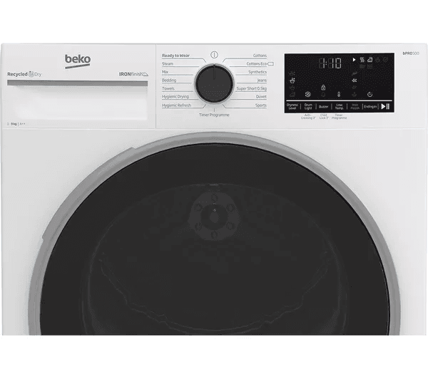 BEKO Pro Ironfinish B5T49231IW 9 kg Heat Pump Tumble Dryer - White