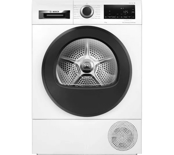 BOSCH Series 6 WQG245A0GB 9 kg Heat Pump Tumble Dryer - White