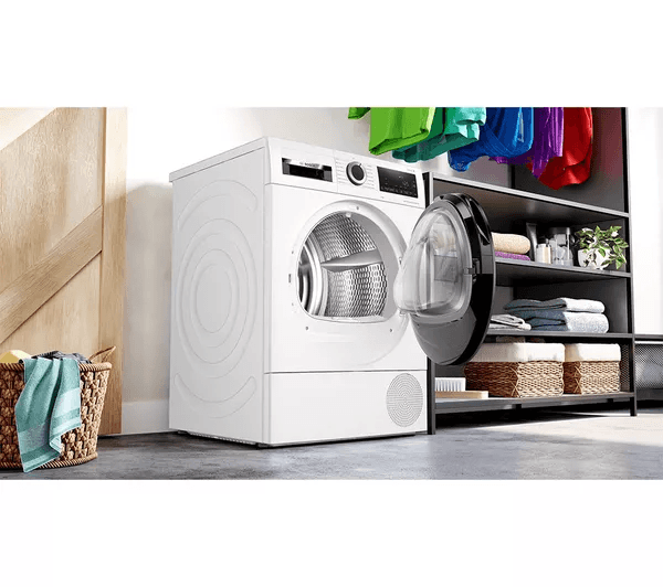 BOSCH Series 6 WQG245A0GB 9 kg Heat Pump Tumble Dryer - White