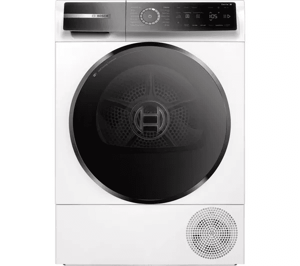 BOSCH Series 8 WQB246C9GB WiFi-enabled 9 kg Heat Pump Tumble Dryer - White