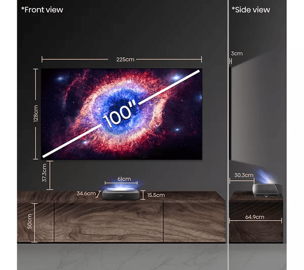 HISENSE 100L9HTUKD Smart 4K Ultra HD HDR Laser TV with Amazon Alexa