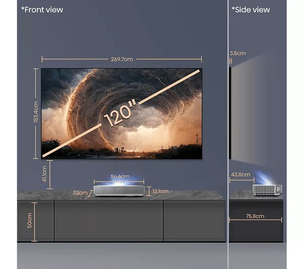 HISENSE 120L5HTUKA Smart 4K Ultra HD HDR Laser TV with Amazon Alexa