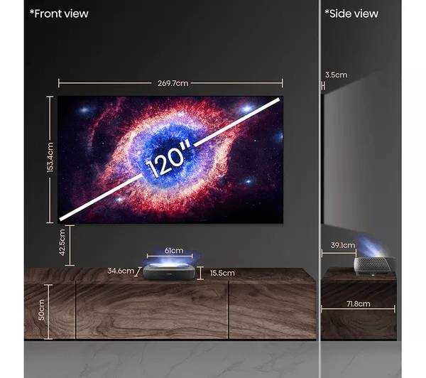 HISENSE 120L9HTUKA Smart 4K Ultra HD HDR Laser TV with Amazon Alexa