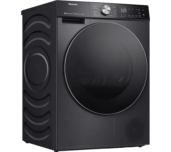 HISENSE 5S Series DH5S102BB WiFi-enabled 10 kg Heat Pump Tumble Dryer - Black