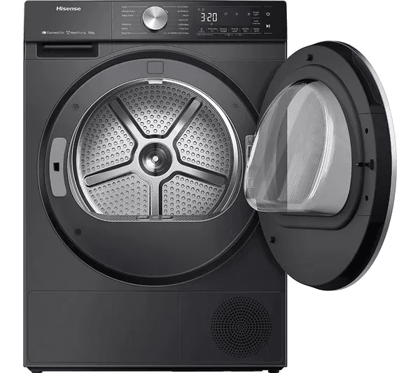 HISENSE 5S Series DH5S102BB WiFi-enabled 10 kg Heat Pump Tumble Dryer - Black