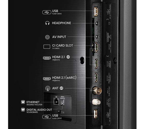HISENSE 65A7NQTUK 65 Smart 4K Ultra HD HDR QLED TV with Amazon Alexa