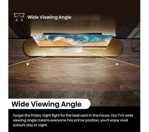 HISENSE 65U6NQTUK 65 Smart 4K Ultra HD HDR Mini LED TV with Amazon Alexa