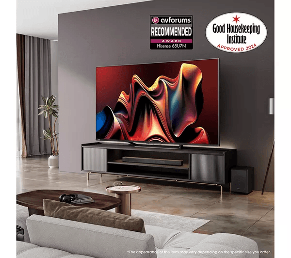 HISENSE 75U7NQTUK 75 Smart 4K Ultra HD HDR Mini LED TV with Amazon Alexa