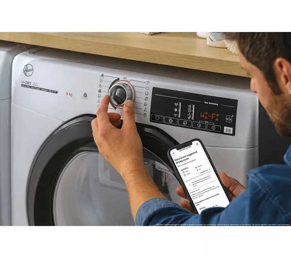 HOOVER H-Dry 350 HRE H9A3TBE-80 N WiFi-enabled 9 kg Heat Pump Tumble Dryer - White