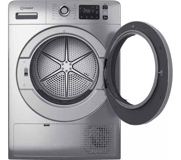 INDESIT Push&Go YT M11 82SS X UK 8 kg Heat Pump Tumble Dryer - Silver