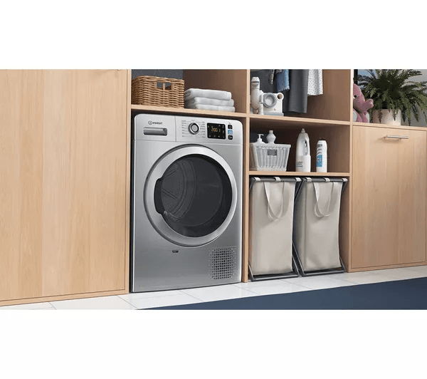 INDESIT Push&Go YT M11 92SS X UK 9 kg Heat Pump Tumble Dryer - Silver