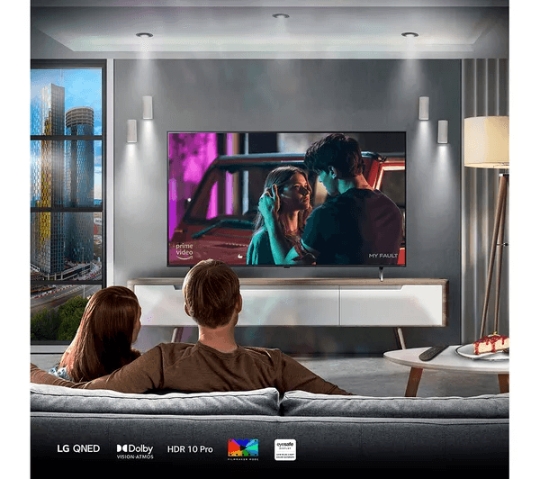 LG 75QNED80T6A 75 Smart 4K Ultra HD HDR QNED TV with Amazon Alexa