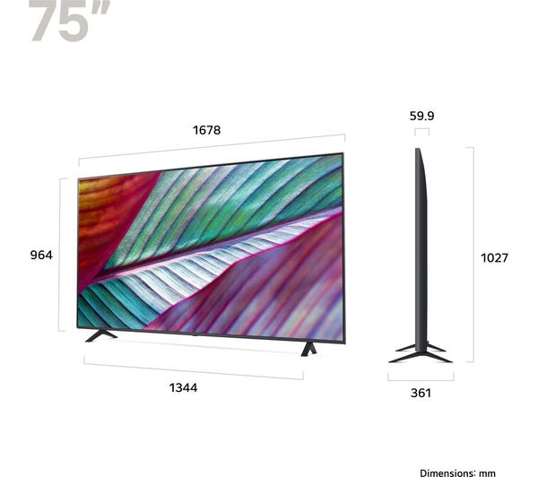 LG 75UR75006LK 75 Smart 4K Ultra HD HDR LED TV
