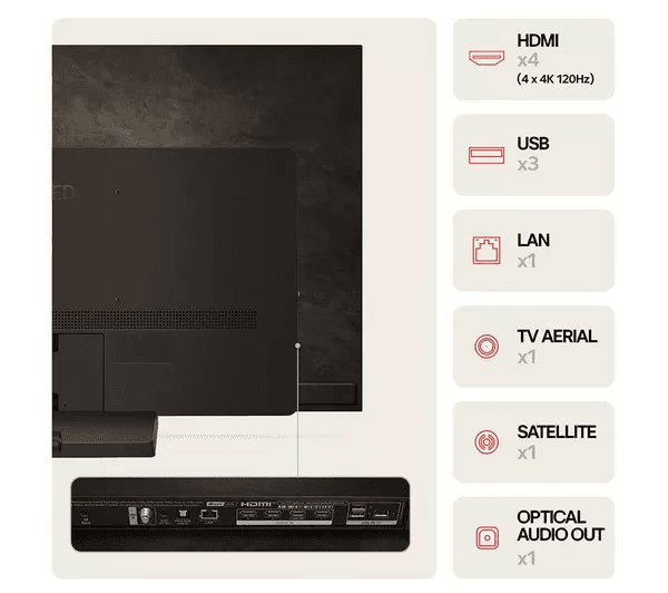LG C4 55 inch OLED evo 4K HDR Smart TV (2024) - OLED55C44LA