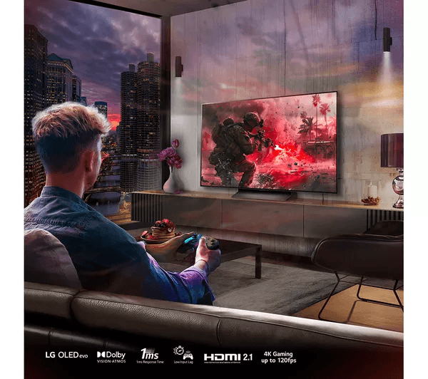 LG C4 55 inch OLED evo 4K HDR Smart TV (2024) - OLED55C46LA