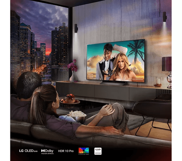 LG C4 55 inch OLED evo 4K HDR Smart TV (2024) - OLED55C46LA