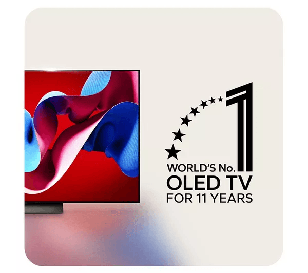 LG C4 55 inch OLED evo 4K HDR Smart TV (2024) - OLED55C46LA
