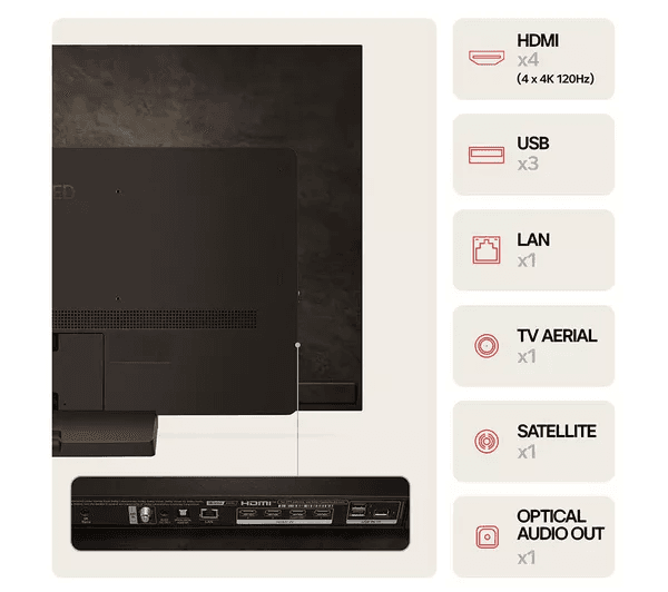 LG C4 55 inch OLED evo 4K HDR Smart TV (2024) - OLED55C46LA