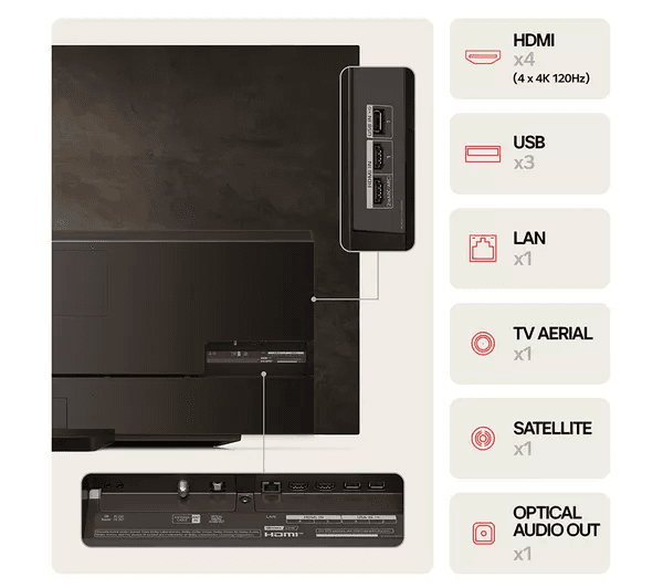 LG C4 83 inch OLED evo 4K HDR Smart TV (2024) - OLED83C44LA
