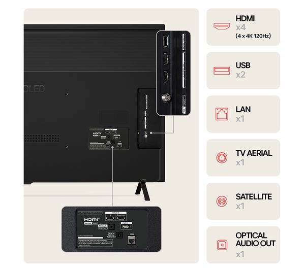 LG OLED48B46LA 48 Smart 4K Ultra HD HDR OLED TV with Amazon Alexa