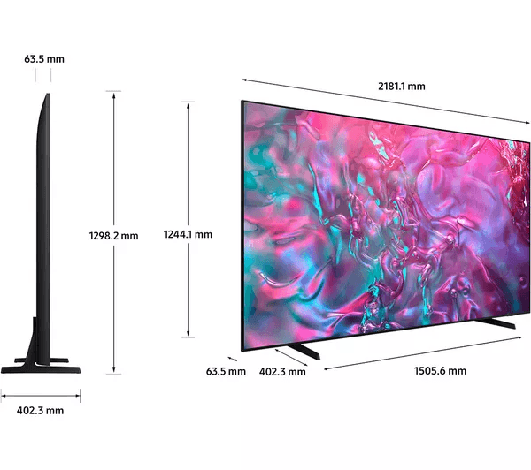 SAMSUNG DU9000 98 inch Crystal UHD 4K HDR LED Smart TV (2024) - UE98DU9000