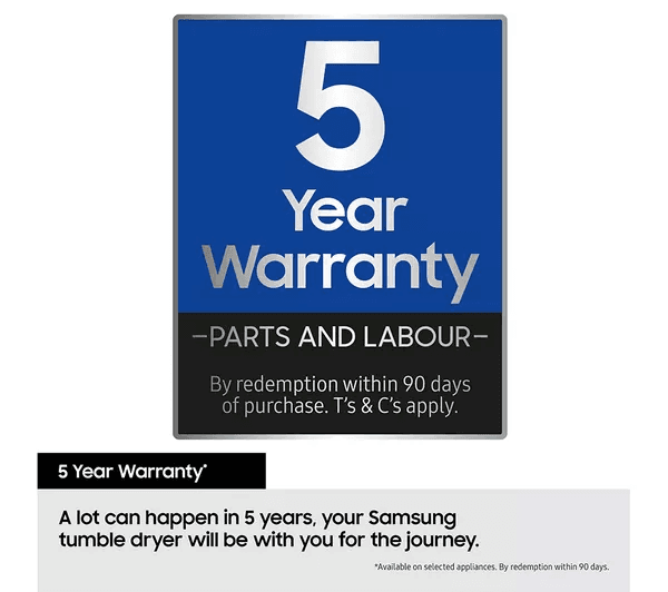SAMSUNG Series 6 AI Energy DV90T6240LN S1 WiFi-enabled 9 kg Heat Pump Tumble Dryer - Graphite