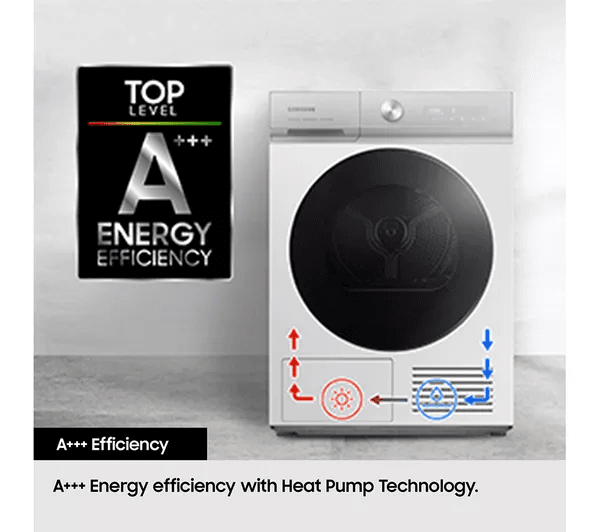 SAMSUNG Series 6 AI Energy DV90T6240LN S1 WiFi-enabled 9 kg Heat Pump Tumble Dryer - Graphite