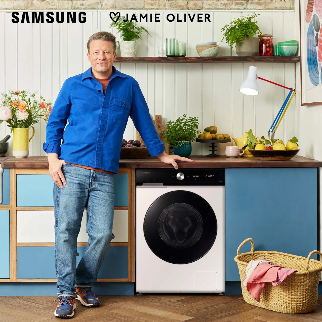 SAMSUNG Series 7 AI Energy AutoDose WW90DB7U94GEU1 WiFi-enabled 9 kg 1400 Spin Washing Machine - White