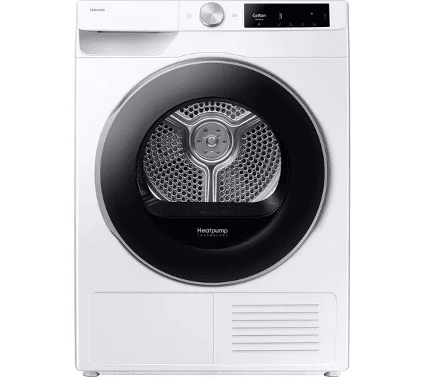 SAMSUNG Series 7 OptimalDry DV90T6240LE S1 9 kg Heat Pump Tumble Dryer - White