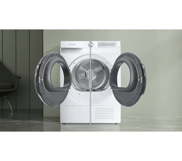 SAMSUNG Series 7 OptimalDry DV90T6240LE S1 9 kg Heat Pump Tumble Dryer - White